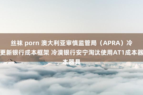 丝袜 porn 澳大利亚审慎监管局（APRA）冷漠更新银行成本框架 冷漠银行安宁淘汰使用AT1成本器具