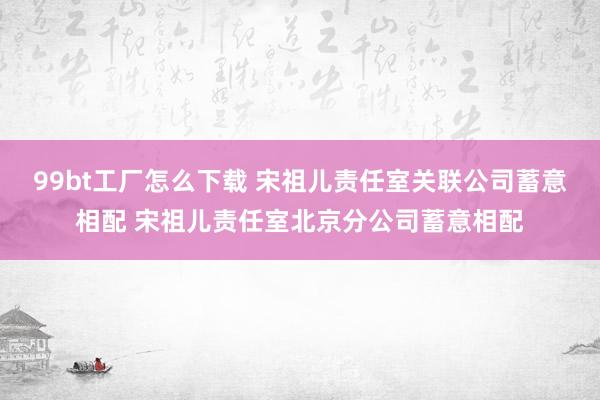 99bt工厂怎么下载 宋祖儿责任室关联公司蓄意相配 宋祖儿责任室北京分公司蓄意相配