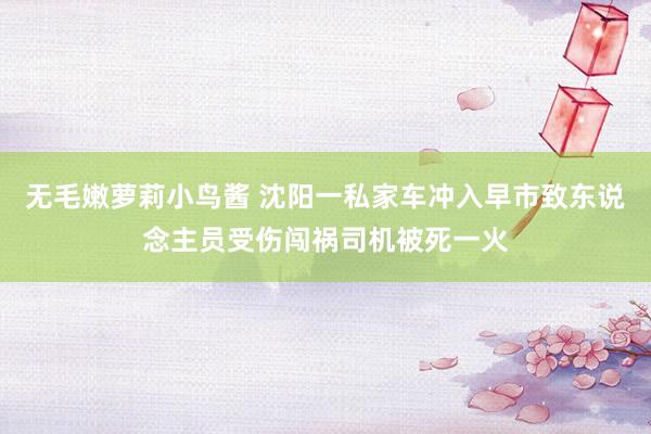 无毛嫩萝莉小鸟酱 沈阳一私家车冲入早市致东说念主员受伤闯祸司机被死一火