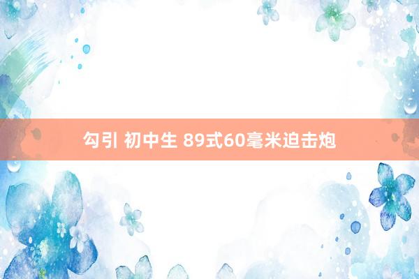 勾引 初中生 89式60毫米迫击炮