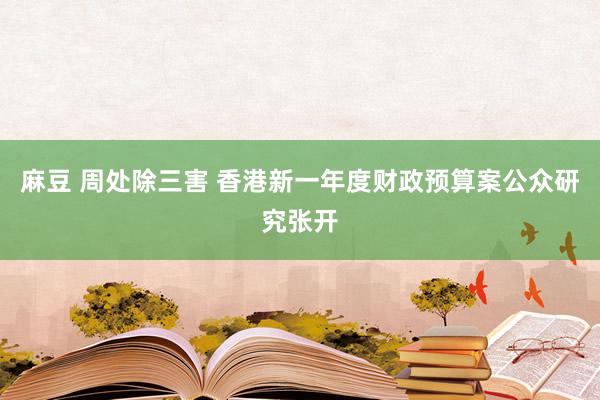 麻豆 周处除三害 香港新一年度财政预算案公众研究张开