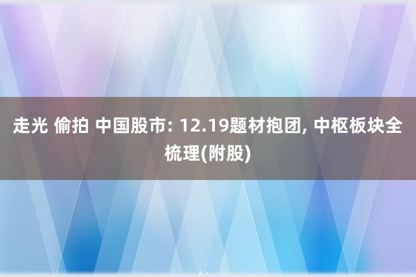 走光 偷拍 中国股市: 12.19题材抱团， 中枢板块全梳理(附股)