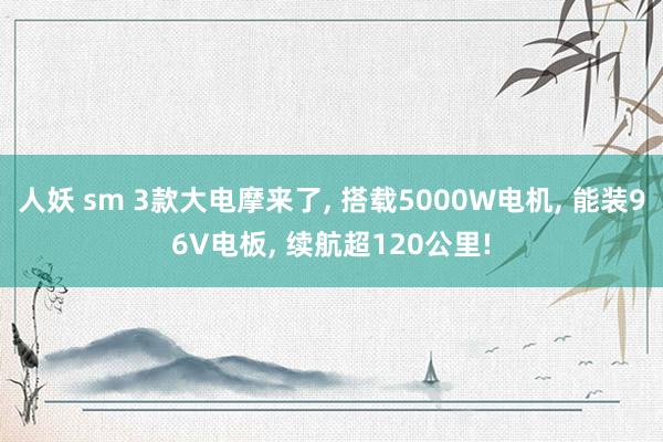 人妖 sm 3款大电摩来了， 搭载5000W电机， 能装96V电板， 续航超120公里!