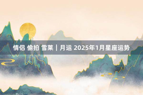 情侣 偷拍 雪莱︱月运 2025年1月星座运势